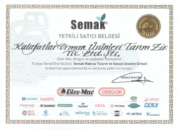 SEMAK YETKİLİ SERVİS BELGESİ